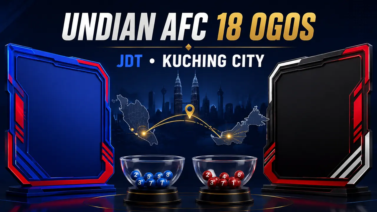 JDT dan Kuching City tunggu lawan Asia dalam undian AFC 18 Ogos